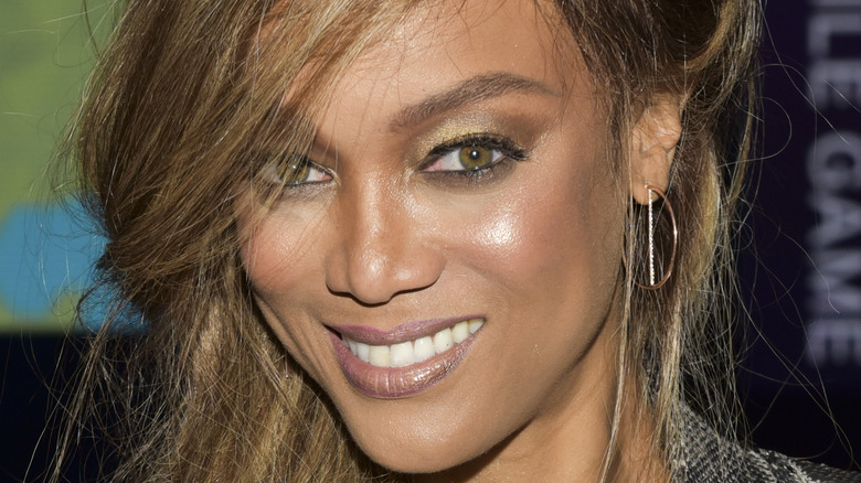 Tyra Banks smiling