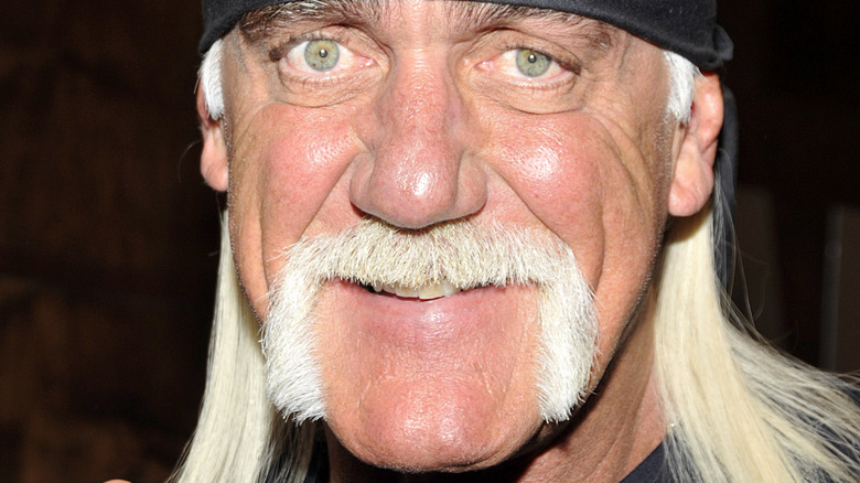 Hulk Hogan with his signature mustache