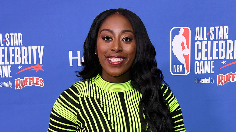 WNBPA president Nneka Ogwumike on red carpet