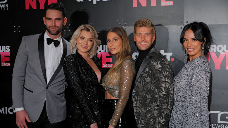 Cast members of "Summer House" pose at New Year's Eve event