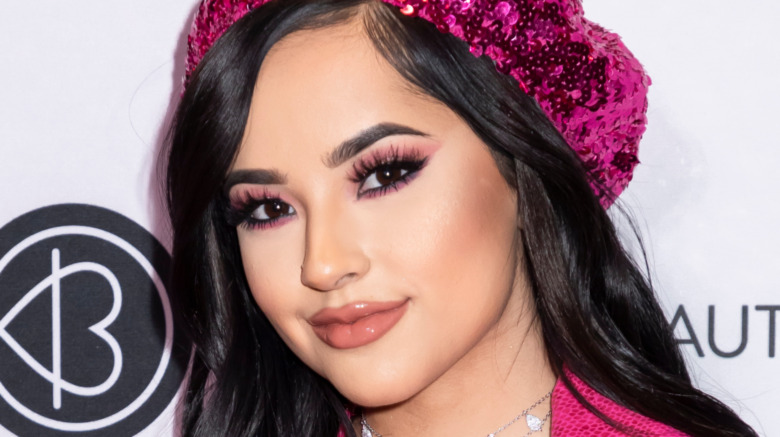 Becky G Beautycon red carpet