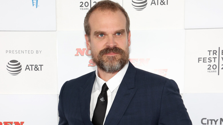 David Harbour on the red carpet