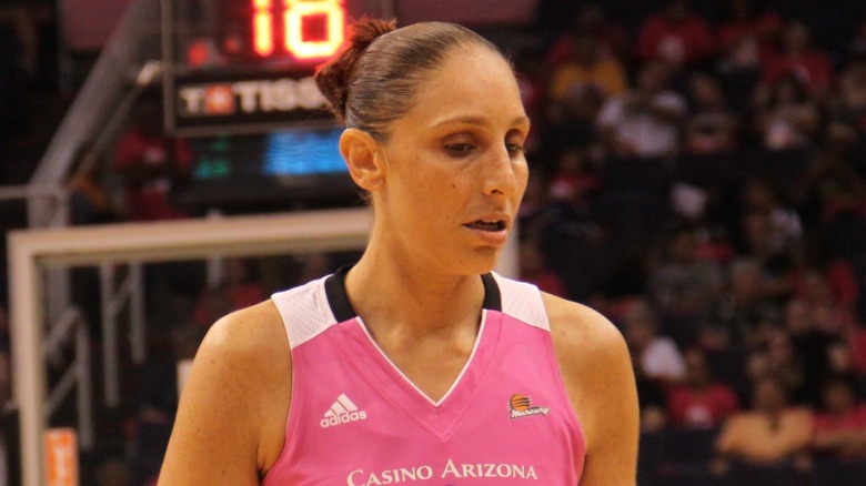 Diana Taurasi on basketball court 