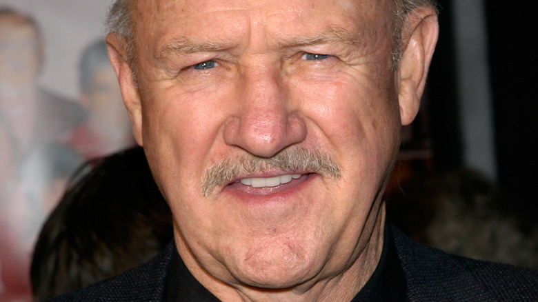 Gene Hackman looking at camera