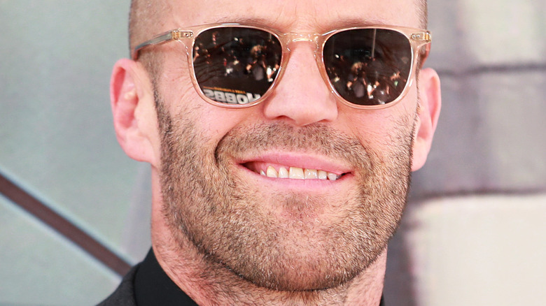 Jason Statham wearing shades