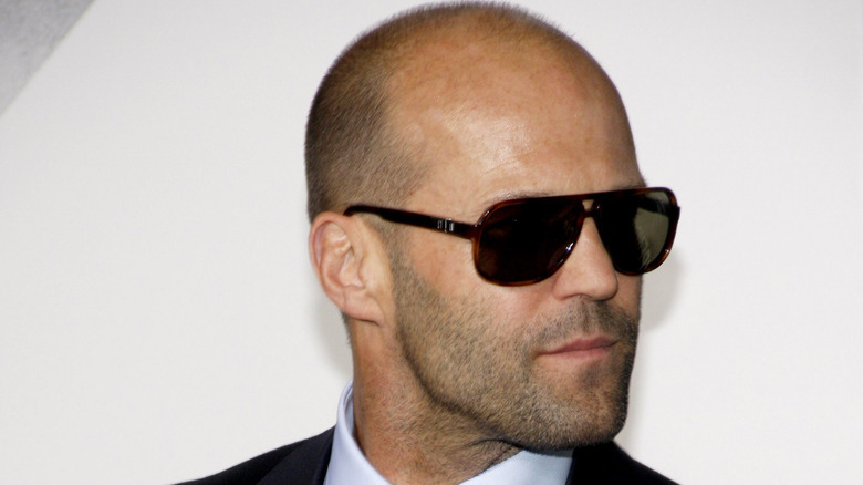 Jason Statham wearing shades