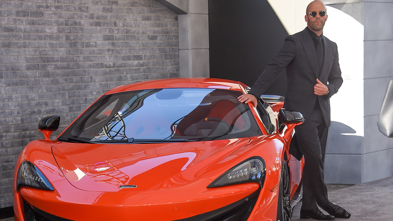 Jason Statham with supercar