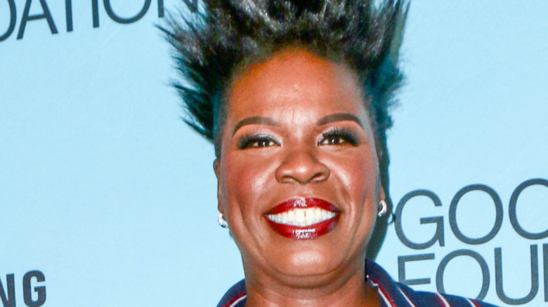 Leslie Jones on a red carpet 