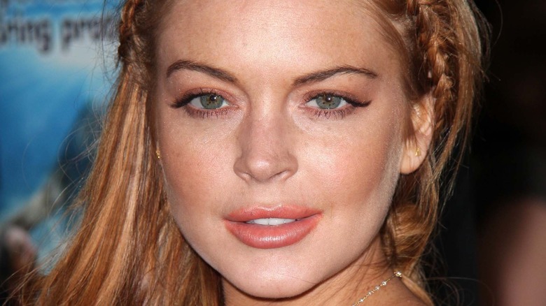 Lindsay Lohan posing