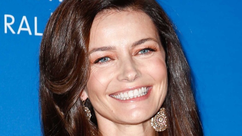 Paulina Porizkova smiling on the red carpet