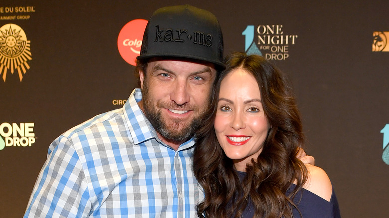 T.J. Lavin and wife Roxanne Siordia red carpet