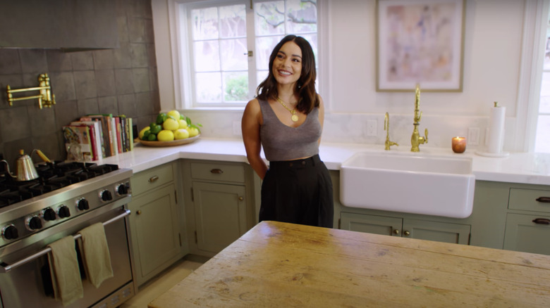 Vanessa Hudgens giving Architectural Digest a tour