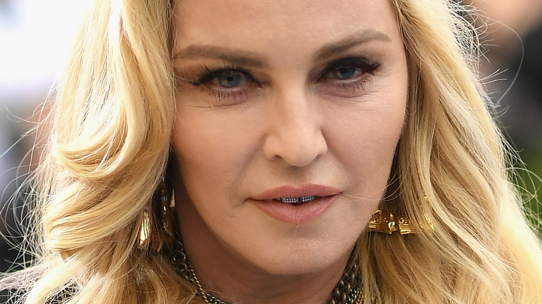 Madonna smiling