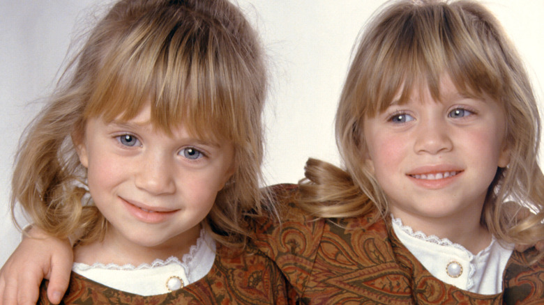 Mary-Kate and Ashley Olsen when they were kids