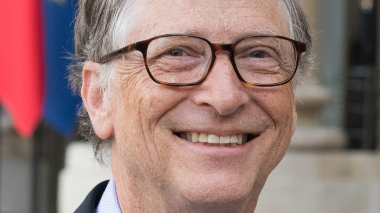 Bill Gates at Paris' Elysee Palace 2018
