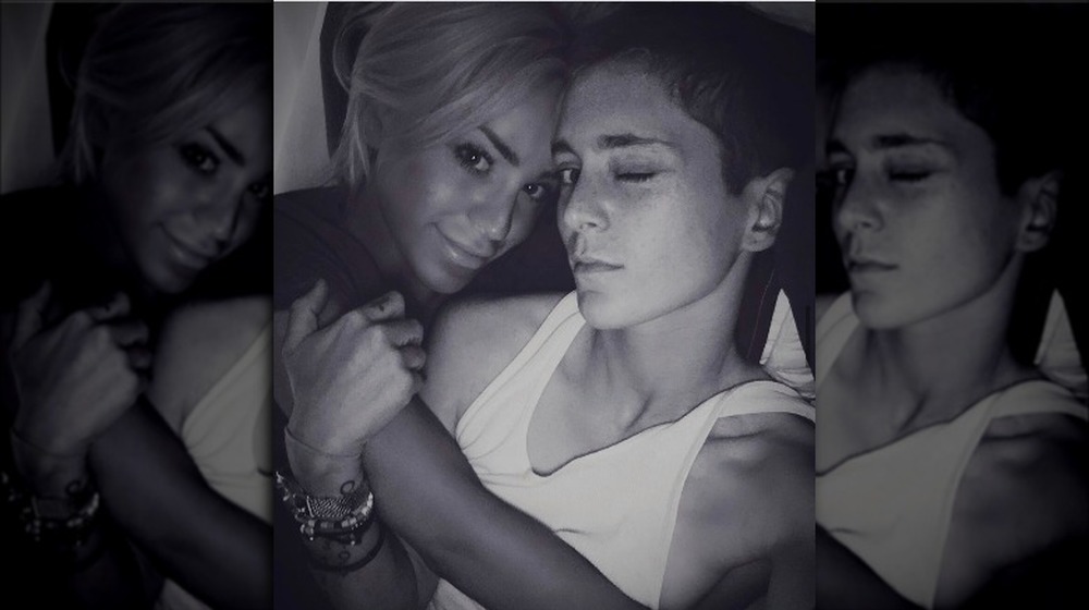 Nats Getty and Gigi Gorgeous posing for selfie