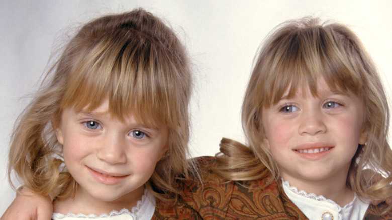 Mary-Kate and Ashley Olsen when they were kids