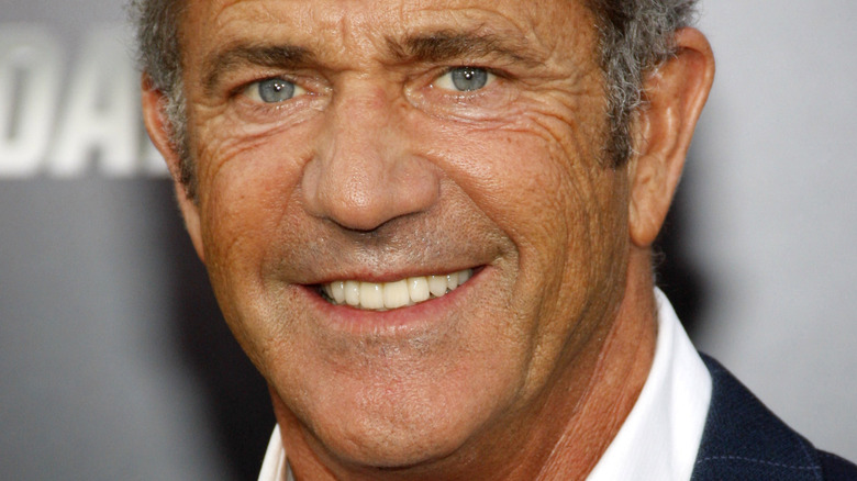 Mel Gibson smiling at an event