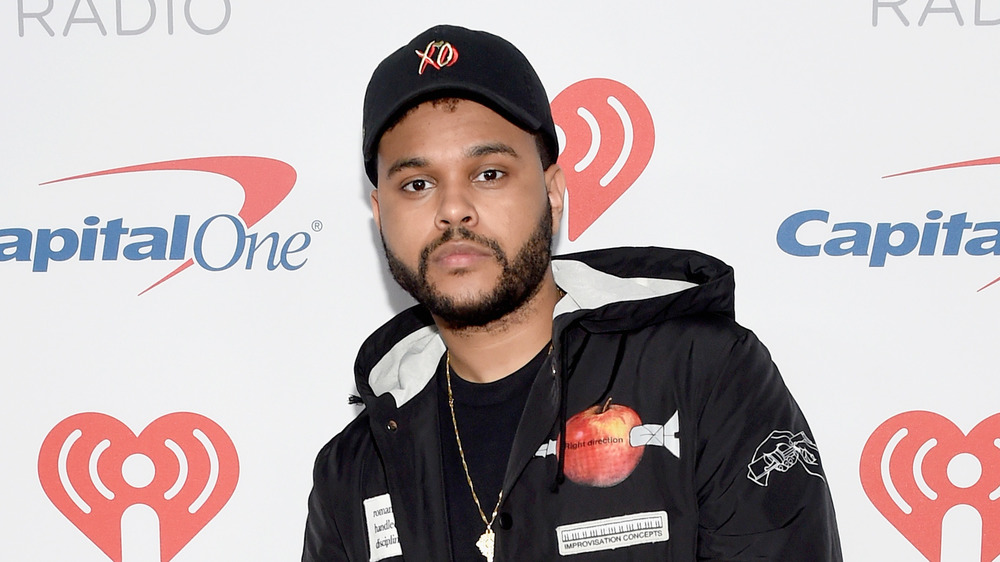 The Weeknd at an IHeartRadio event