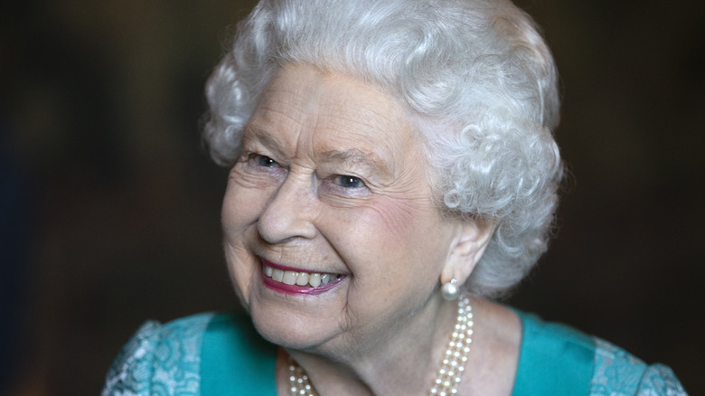 Queen Elizabeth II smiling