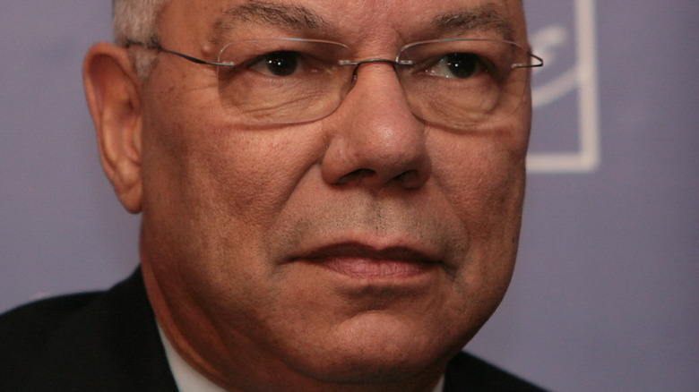 Colin Powell looking into the distance