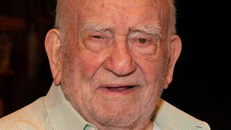 Ed Asner posing