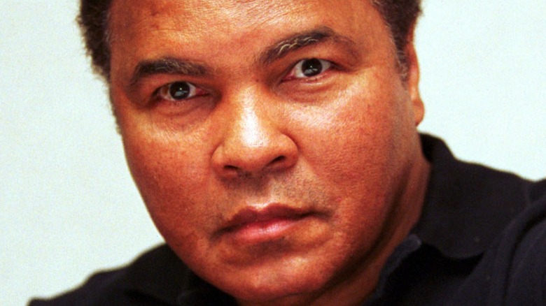 Muhammad Ali looking at camera