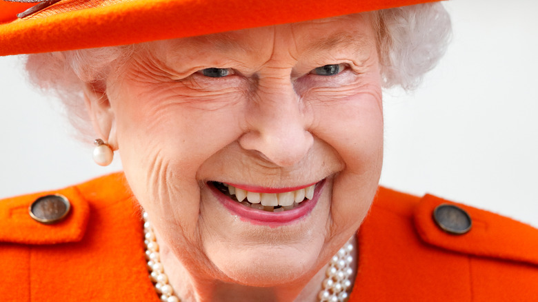 Queen Elizabeth smiling