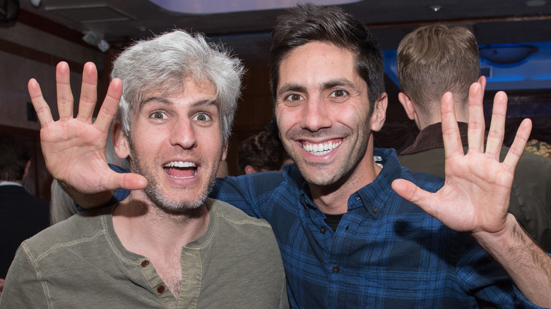 Max Joseph and Nev Schulman posing