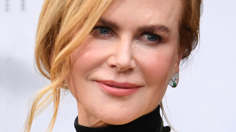 Nicole Kidman cocked head hair updo