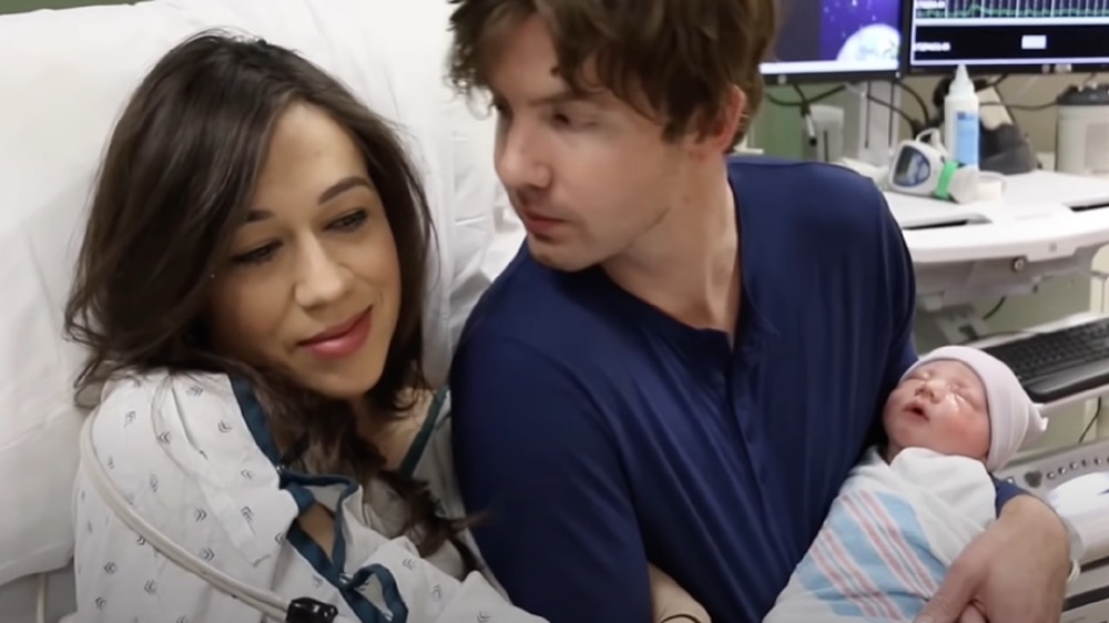 Colleen Ballinger, Erik Stocklin, baby
