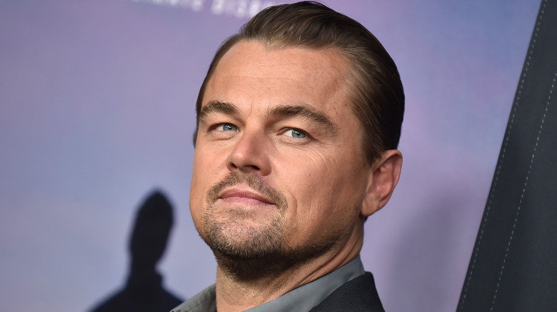 Leonardo DiCaprio slicked hair