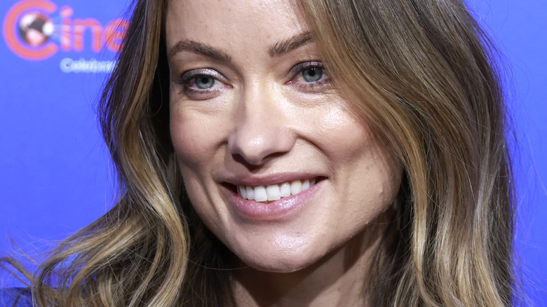 Olivia Wilde wears sparkly eyeshadow