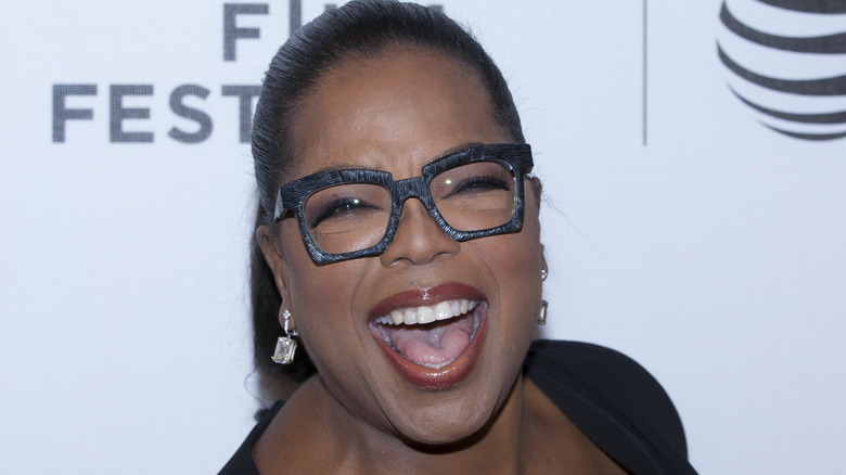 Oprah Winfrey laughing