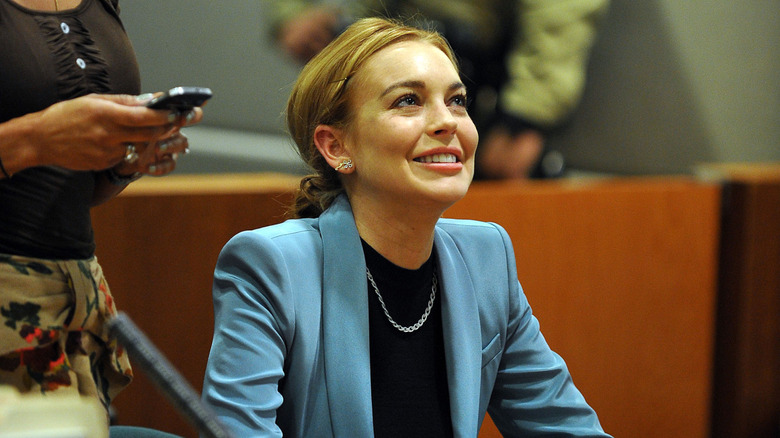 Lindsay Lohan in court