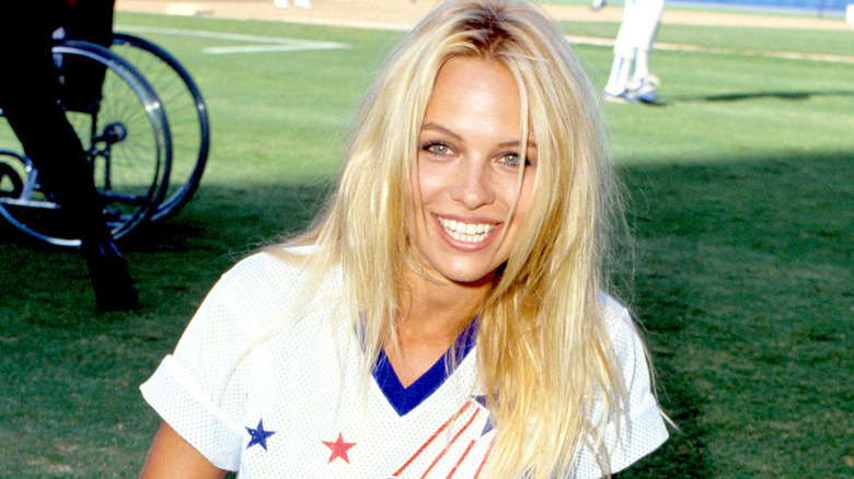 Pamela Anderson smiling