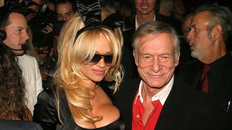 Pamela Anderson with Hugh Hefner
