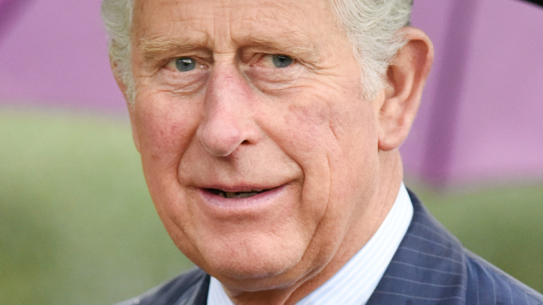 Prince Charles looking to the side