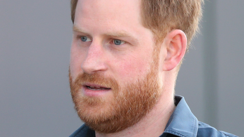 Prince Harry photographed getting into a car