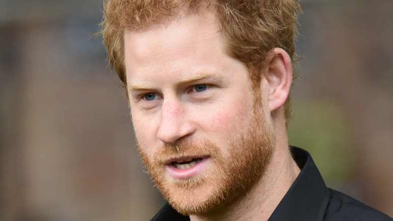 Prince Harry talking