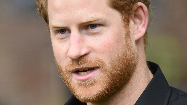 Prince Harry speaking