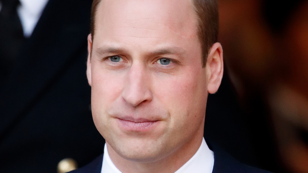 Prince William staring off into the distance