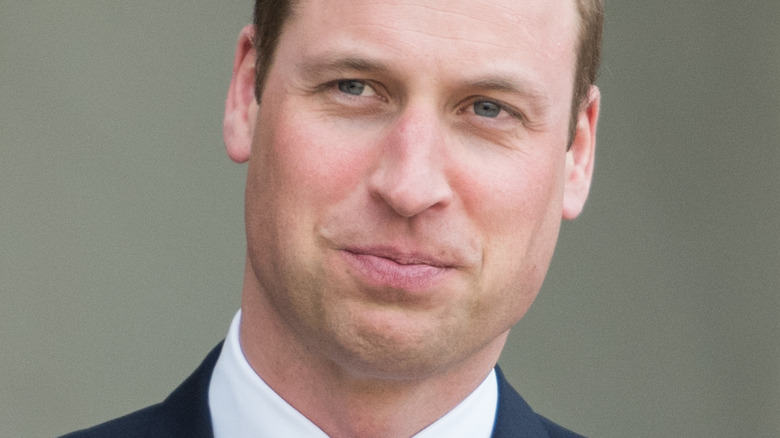 Prince William with slight smirk