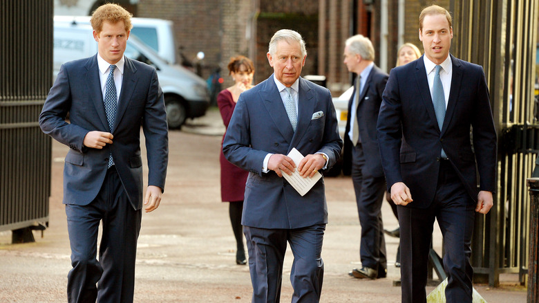 Prince Charles with his sons