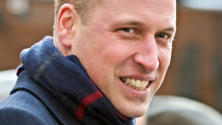 Prince William grinning