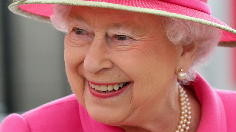 Queen Elizabeth smiling