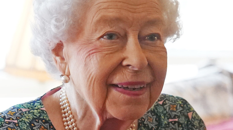 Queen Elizabeth during her engagement