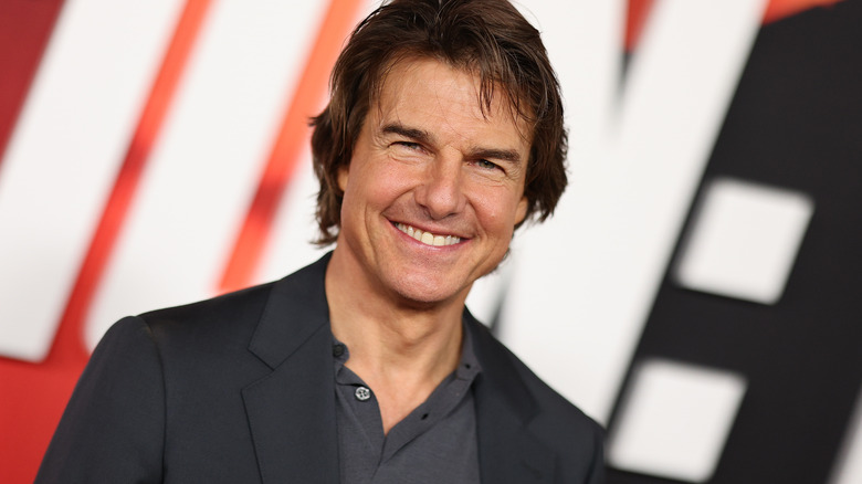 Tom Cruise smiling blazer 2023