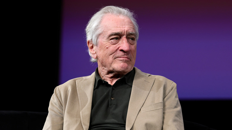 Robert De Niro looking to the side