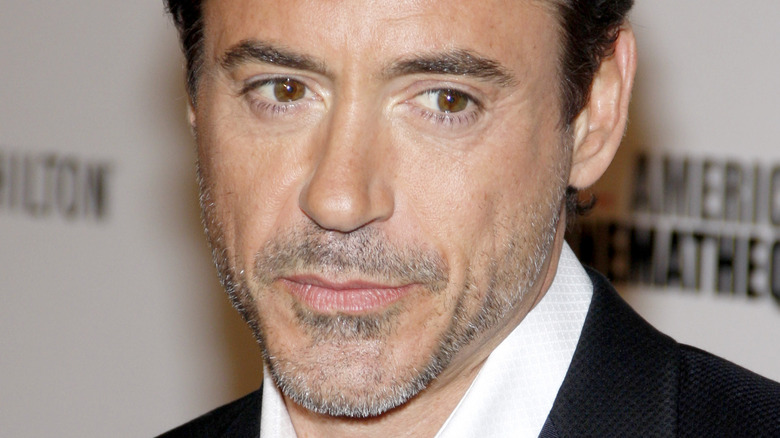 Robert Downey Jr short grey beard